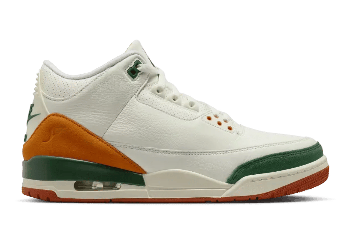 The SoleFly x Air Jordan 3 Retro OG Miami Hurricanes Releases